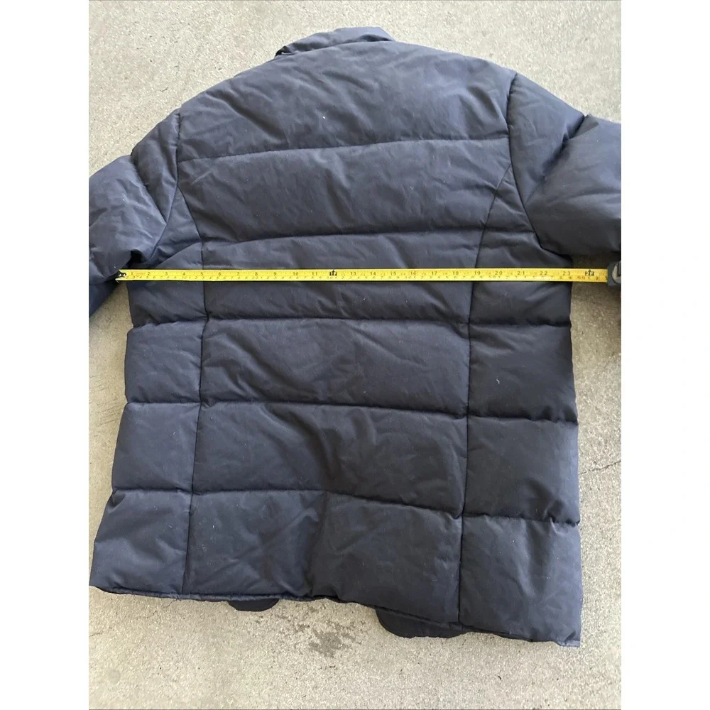 Aubin Wills Jacket Mens Blue Sz M Bodywarmer Gilet Button-Up Puffer Logo Casual